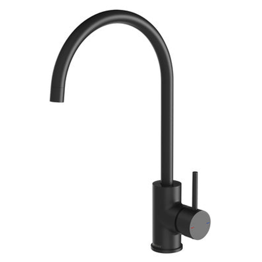 Single Handle Kitchen Tap – Matt Black Modern Mixer