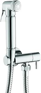 Douche Kit with Integrated Shut Off Valve & Holder – Chrome Handheld Bidet Set