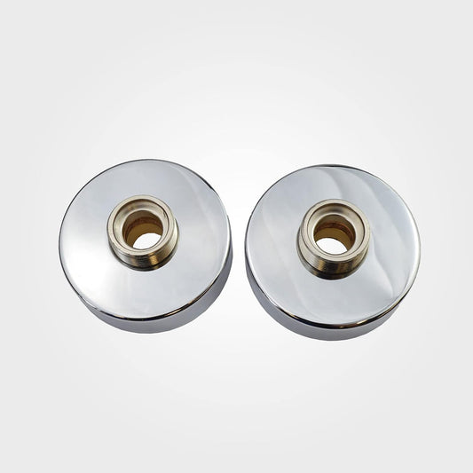Round Fast Fix Brackets with Shrouds – Durable Bathroom Mounting Hardware