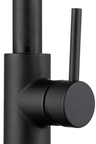 Pull Out Single Handle Kitchen Faucet – Matt Black Modern Mixer Tap