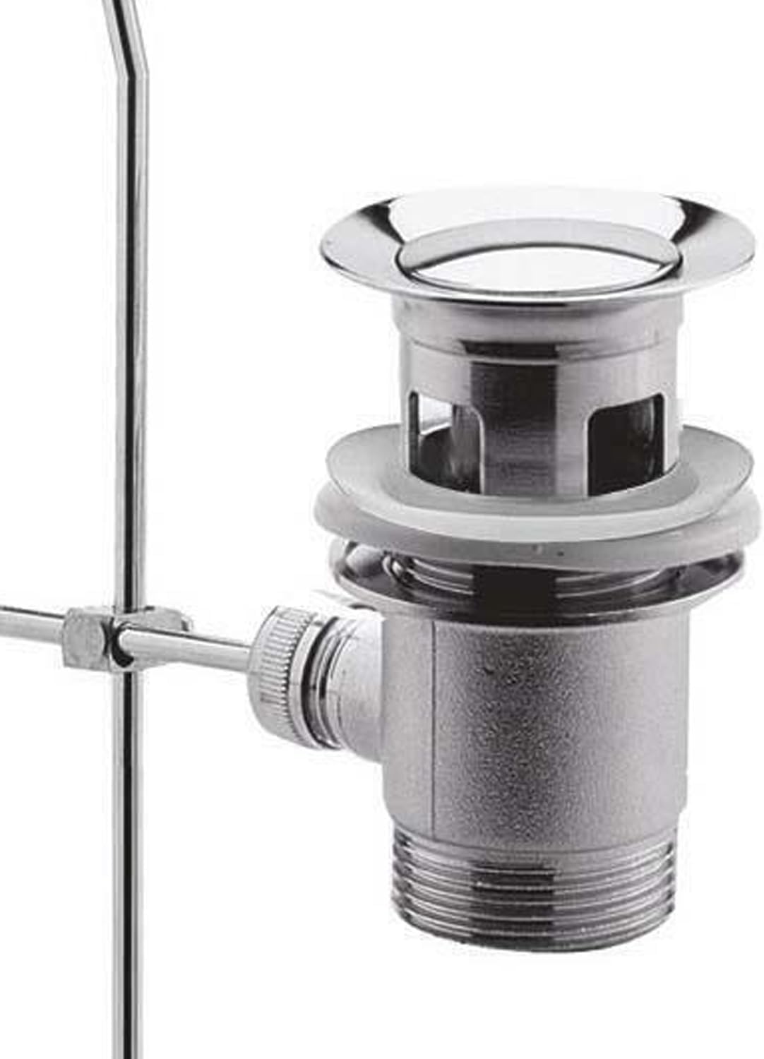 Slotted Basin Pop Up Waste with Lever – Chrome Finish