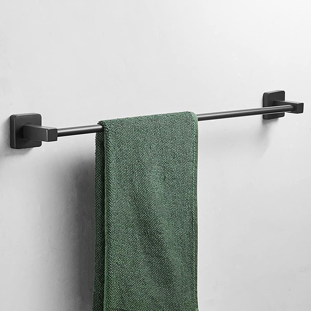 Moda Towel Bar – Matte Black Wall Mounted Bathroom Towel Rail 24-Inch