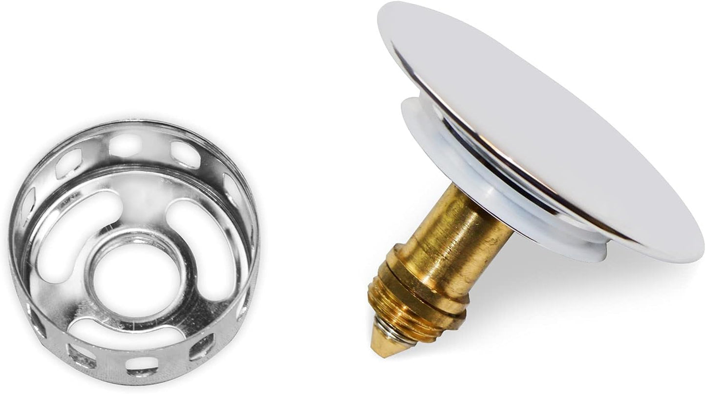 Round Easy Clean Bath Sprung Waste & Overflow – Chrome Finish