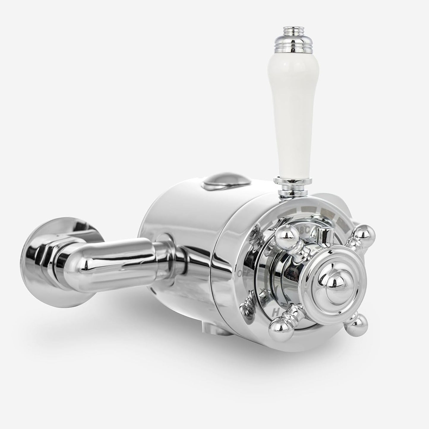 Cross Traditional Bathroom Shower Thermostatic Exposed Shower Valve
