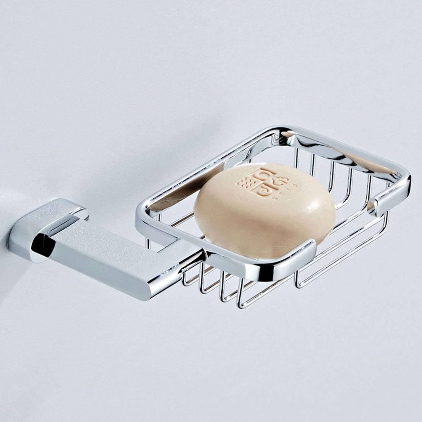 Moda Wall Mounted Soap Basket – Chrome-Plated Wire Bathroom Holder