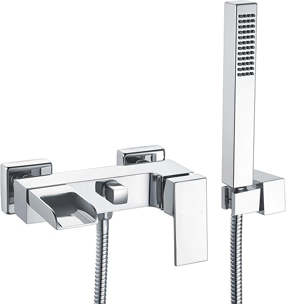 Zenith Wall Mounted Bath Shower Mixer Tap with Kit & Wall Bracket – Chrome