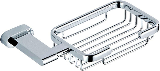 Moda Wall Mounted Soap Basket – Chrome-Plated Wire Bathroom Holder