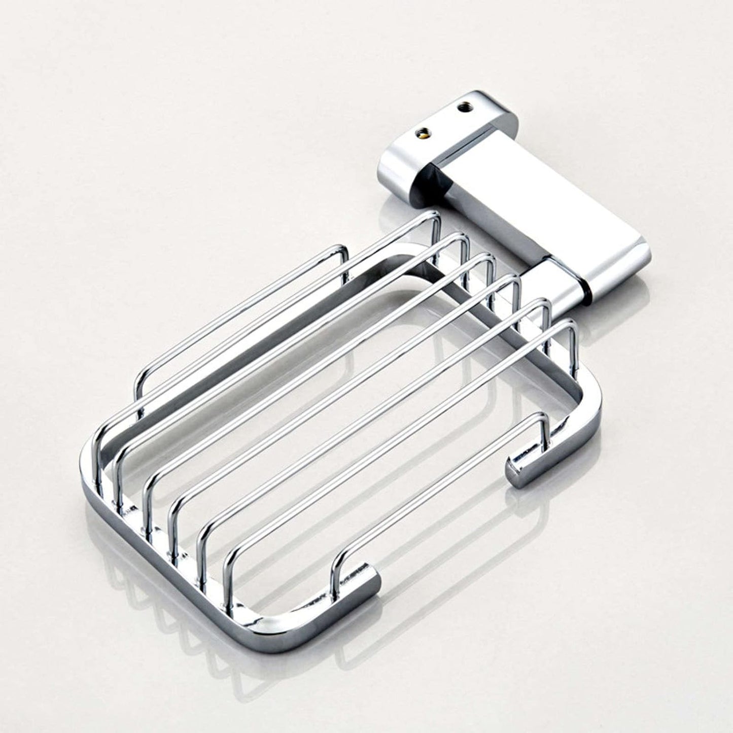 Moda Wall Mounted Soap Basket – Chrome-Plated Wire Bathroom Holder