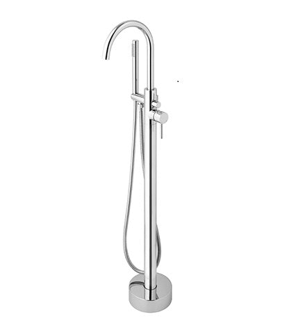 Freestanding Bath Shower Mixer Tap with Handheld – Chrome Finish