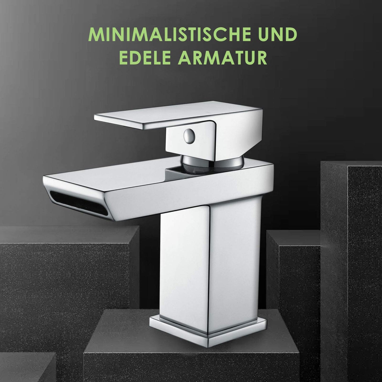 Qubec Mini Mono Basin Mixer Tap – Compact Chrome Finish for Small Basins