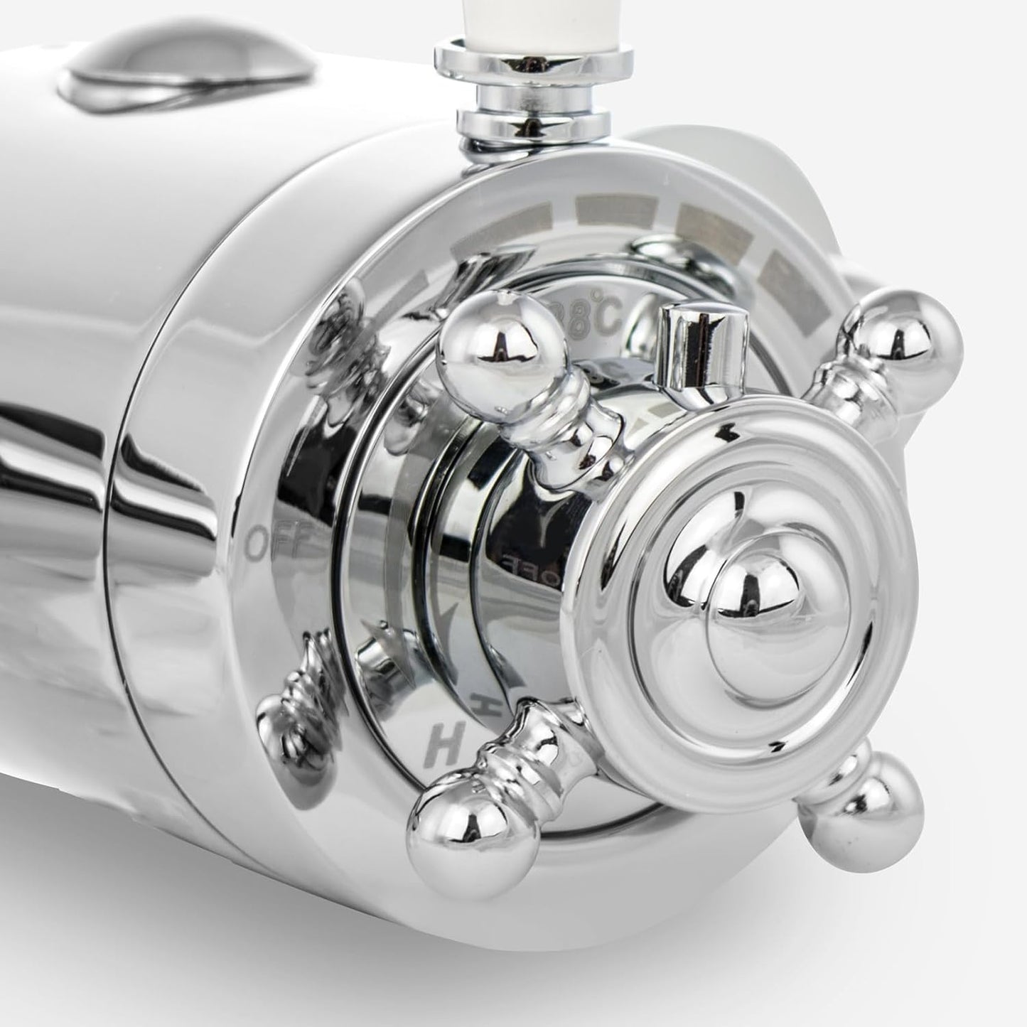 Cross Traditional Bathroom Shower Thermostatic Exposed Shower Valve