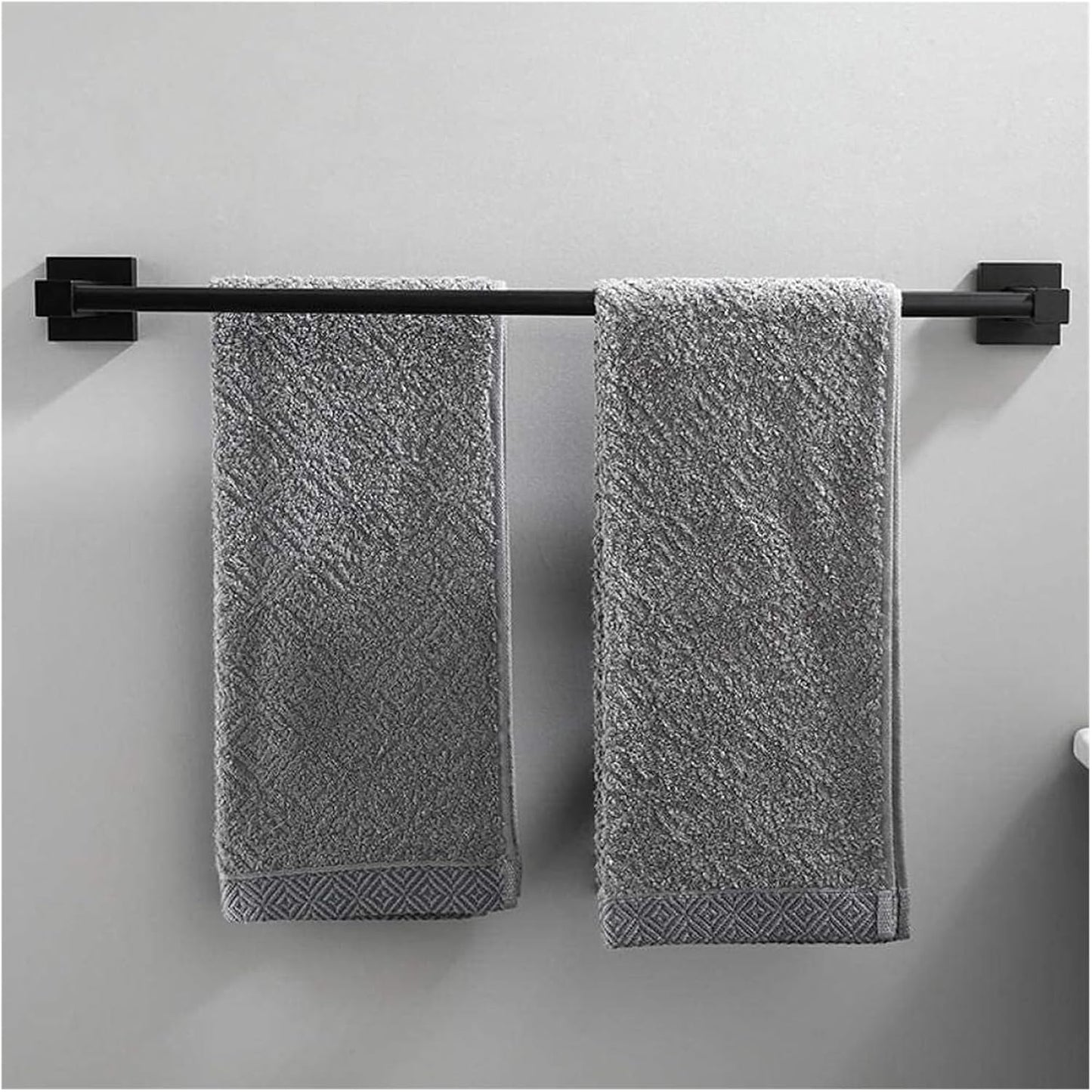 Moda Double Towel Bar – Matte Black Dual Rail Bathroom Towel Holder