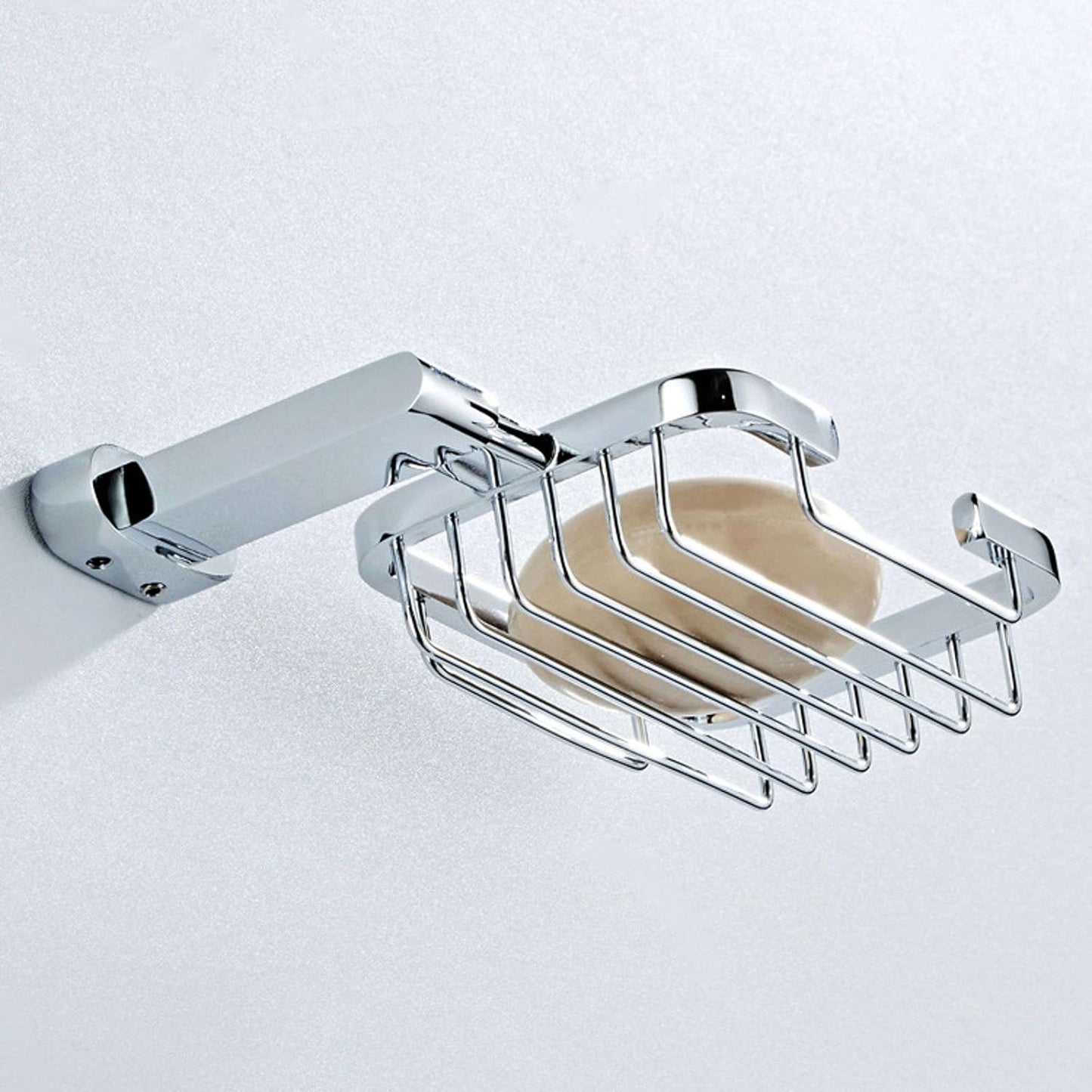 Moda Wall Mounted Soap Basket – Chrome-Plated Wire Bathroom Holder