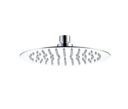 Round Ultra Slim Rainfall Shower Head 300mm Stainless Steel