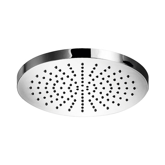 Round Brass Ultra Slim Shower Head 200mm – Elegant Bathroom Rainfall Design