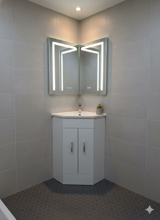 CHELSEA 400 White Ceramic Vanity Basin - 400w x 810h x 400d