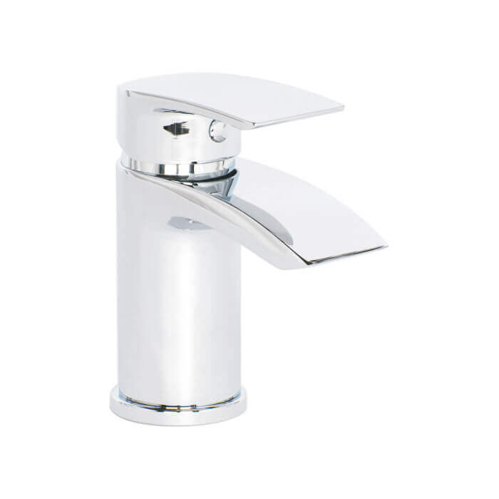 Sleek Mini Mono Basin Mixer Tap with Waste – Modern Chrome Bathroom Faucet