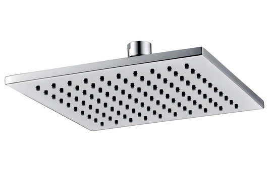 Square Brass Shower Head 200mm | Modern Bathroom Rainfall Fitting | Easy Install