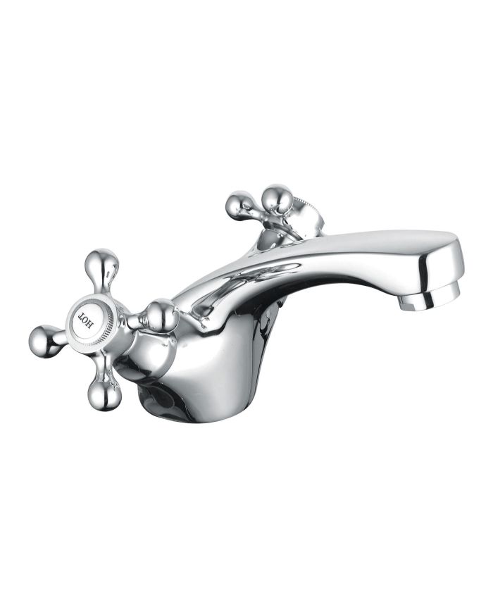 Mono Basin Mixer Tap with Waste – Stylish Chrome Finish Bathroom Sink Mixer