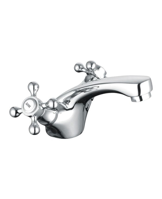 Mono Basin Mixer Tap with Waste – Stylish Chrome Finish Bathroom Sink Mixer