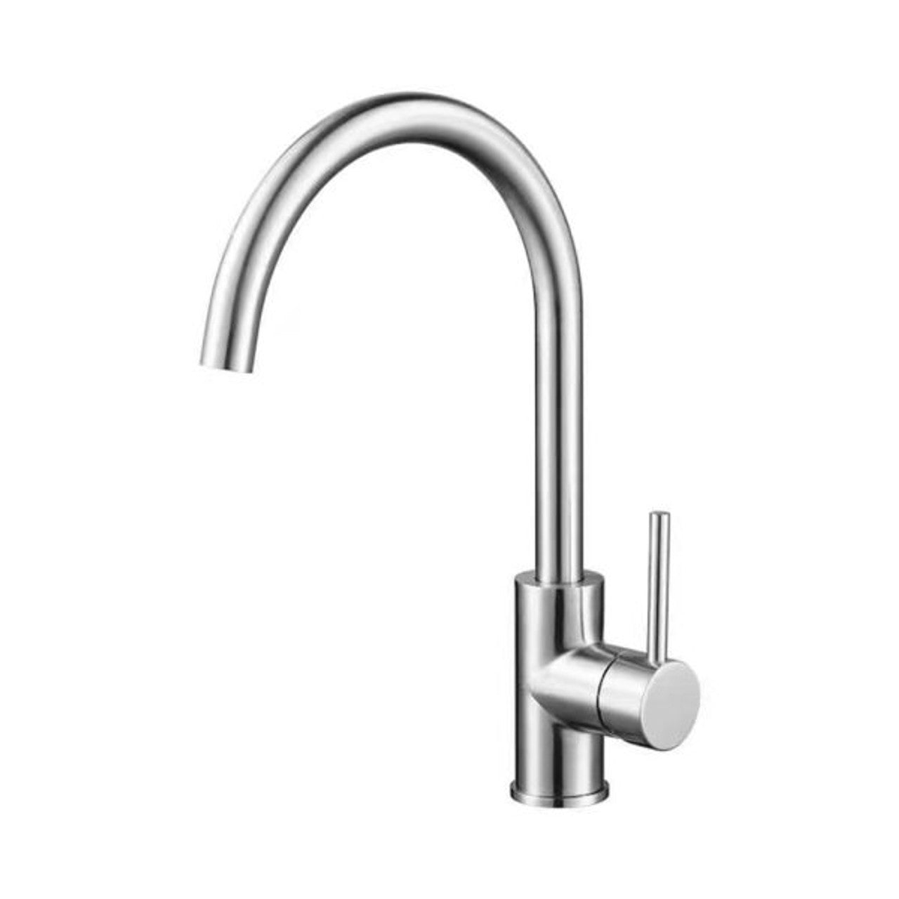 Single Handle Kitchen Tap – Brushed Stainless Steel Modern Mixer