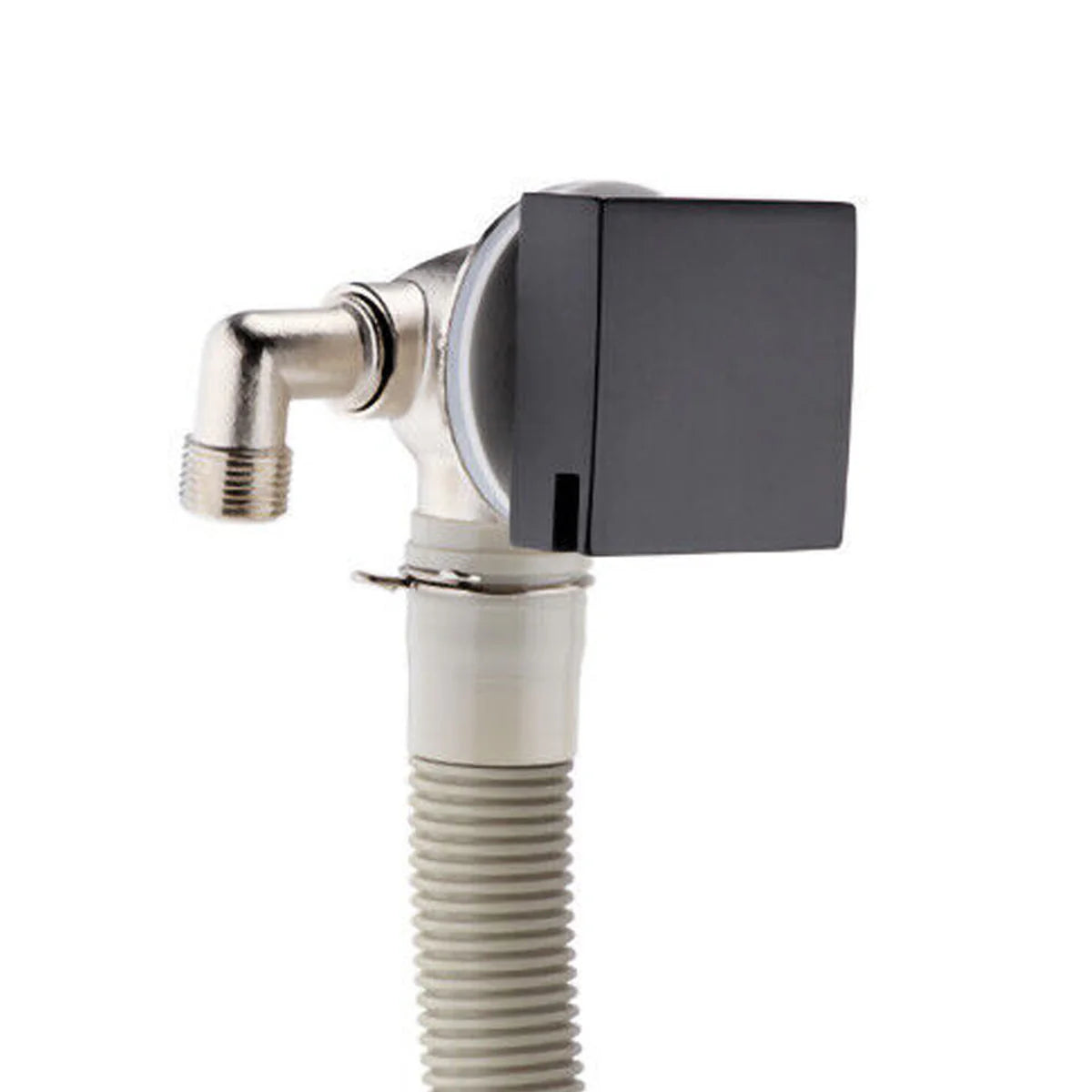 Square Bath Filler & Overflow Kit – Matt Black Finish