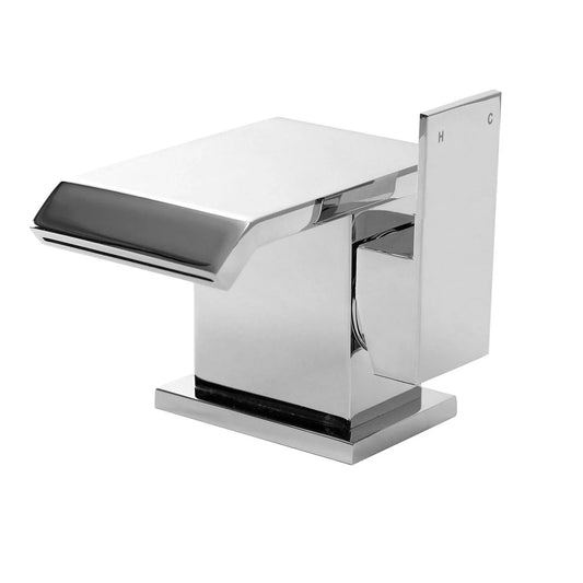 Modern Waterfall Basin Mixer Tap – Chrome Finish