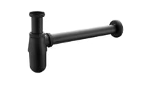 Minimalist Matt Black Bottle Trap – Sleek Modern Basin Waste