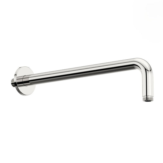 Chrome Wall Mounted Shower Arm – 300mm  L Shaped Extension Pipe with Flange