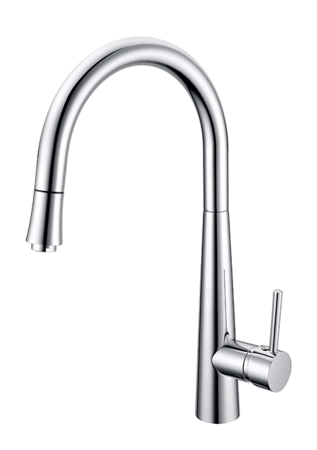 Premium Pull Out Kitchen Tap – Modern Chrome Finish Mixer Faucet for Sink