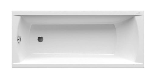 Square Acrylic Bath 700W x 1700D with Pre-Drilled Holes & Bath Legs
