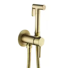 Douche Manual Control Bidet Valve with Handheld Spray – Brushed Brass