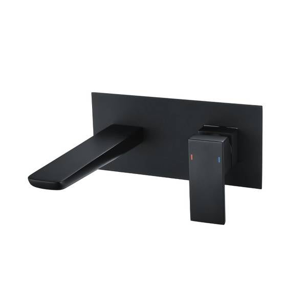 Prestige Wall Mounted Basin Mixer Tap – Matte Black Finish