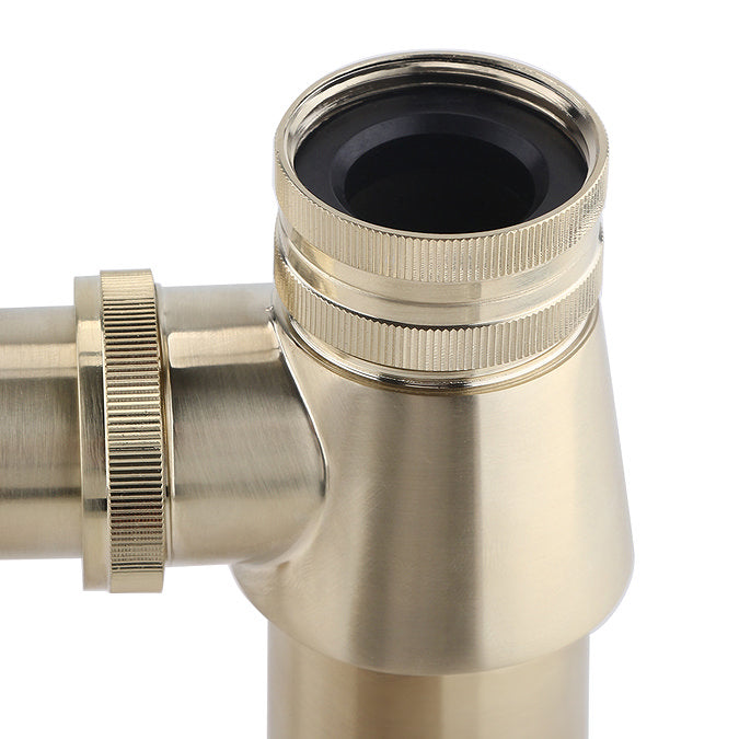 Basic Bottle Trap – Brushed Brass Finish for Modern Washbasins