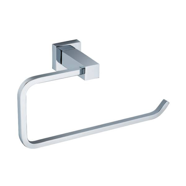 Moda Wall-Mounted Towel Ring – Chrome Finish | Modern Bathroom Accessory
