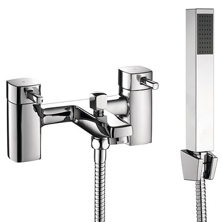 Modern Bath Shower Mixer Tap with Handheld – Chrome Finish
