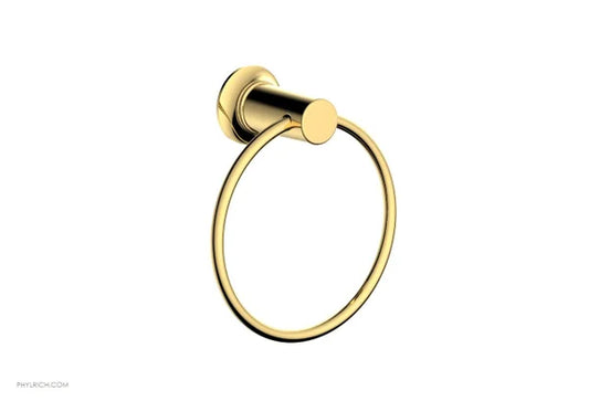 Alpha Brushed Brass Towel Ring – Wall Mounted Bathroom Accessory