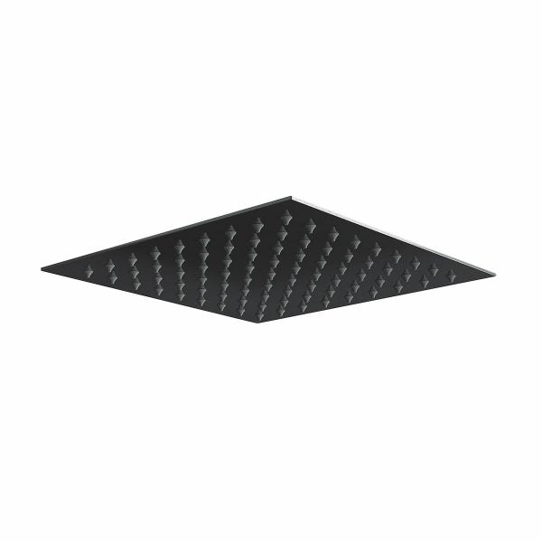 Square Ultra Slim Shower Head 300mm Matt Black