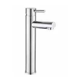 Tall Chrome Basin Mixer Tap Bathroom Sink Faucet Single Lever Modern Design