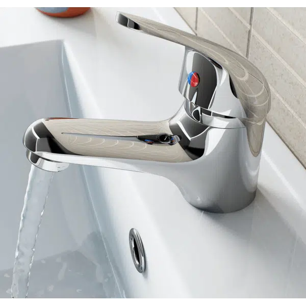Titan Basin Mono Mixer Tap with Waste & 40mm Cartridge - Chrome Finish