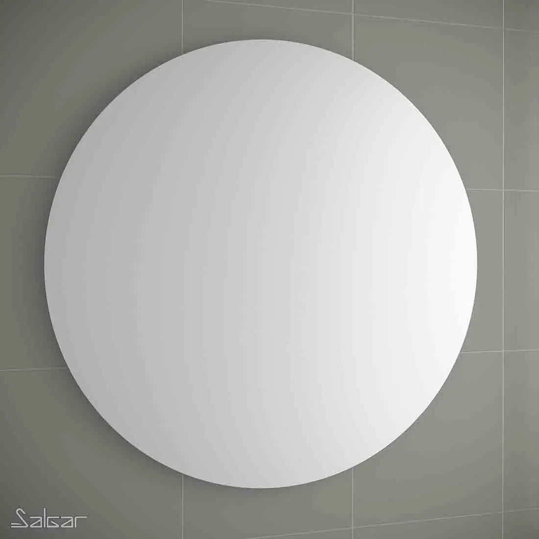 Round Frameless Bathroom Mirror | Modern Wall Mounted Circle Design