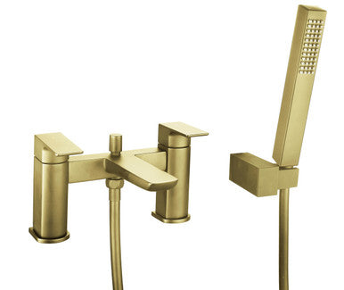 Prestige Mono Basin Mixer – Brushed Brass with Waste