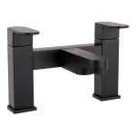 Deluxe Bath Filler Matt Black – Premium Dual Handle Bathtub Mixer Tap