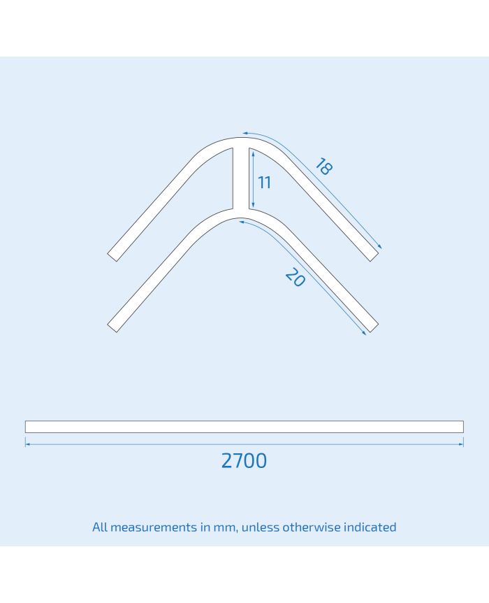 External Corner White – Durable PVC Trim for Neat Panel Edge Finishing