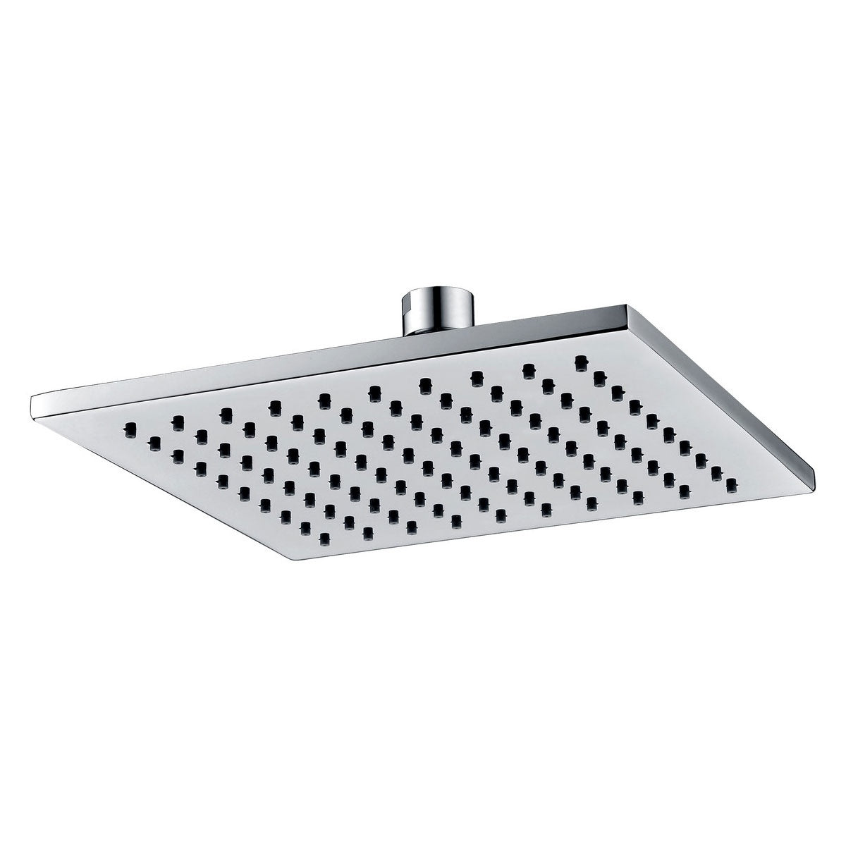 Square Brass Ultra Slim Shower Head 250mm – Elegant Bathroom Rainfall Design