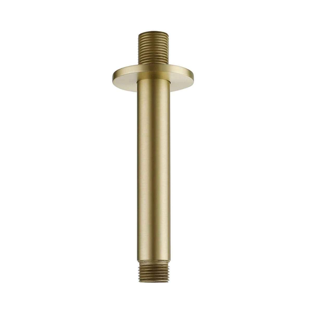 Round Ceiling Shower Arm – Brushed Brass, 120mm