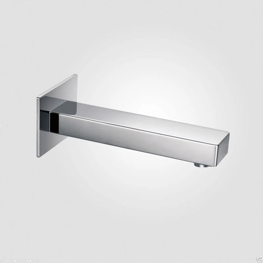 Rectangular Bath Filler Spout – Wall Mounted Chrome Bathroom Tap