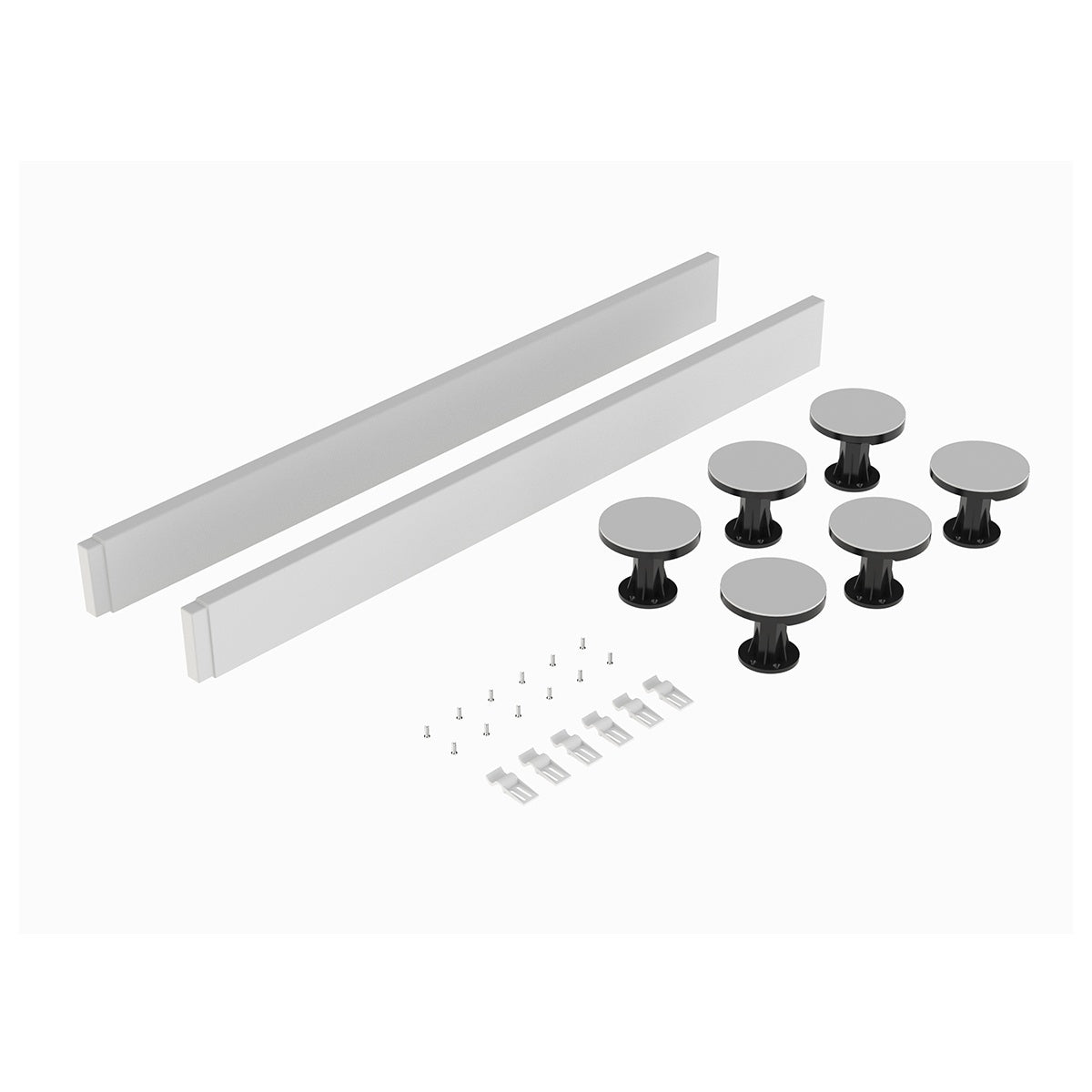 Adjustable Leg Set for 700-900mm Square & Rectangular Shower Trays – Black & Chrome Finish