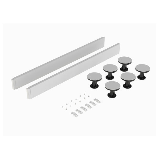 Adjustable Leg Set for 700-900mm Square & Rectangular Shower Trays – Black & Chrome Finish