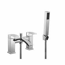Classic Bath Shower Mixer Tap with Shower Kit & Wall Bracket – Traditional Bathtub Tap